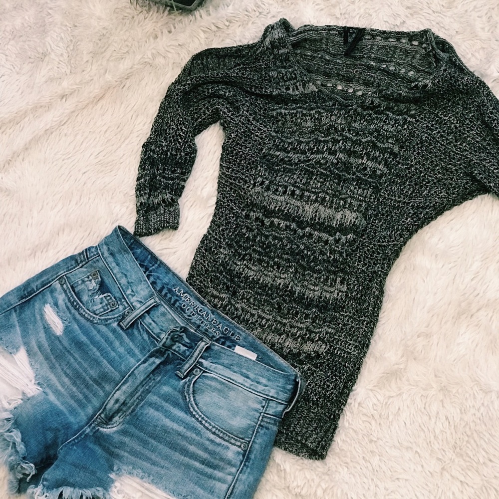 GUESS Slit Shoulder Tunic Shirt